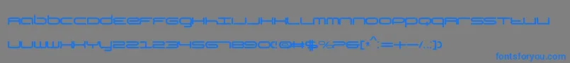 KbYear-Schriftart – Blaue Schriften auf grauem Hintergrund