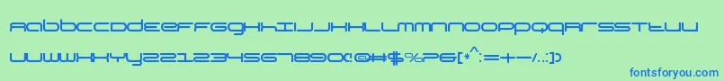 KbYear Font – Blue Fonts on Green Background