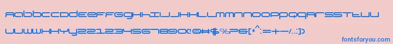 Weitere Informationen zur KbYear-Schriftart KbYear-Schriftart – Blaue Schriften auf rosa Hintergrund