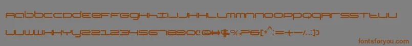 KbYear Font – Brown Fonts on Gray Background