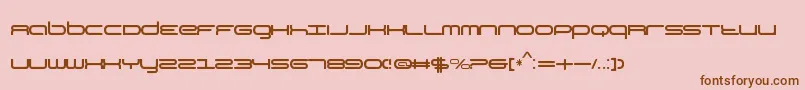 Police KbYear – polices brunes sur fond rose