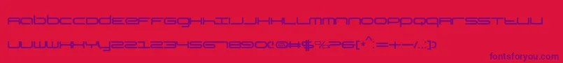 KbYear Font – Purple Fonts on Red Background