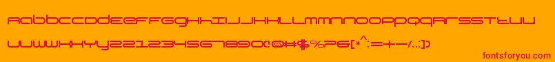 KbYear Font – Red Fonts on Orange Background