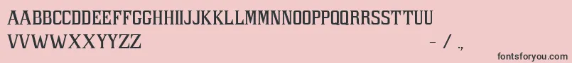 PacLibertasFont Font – Black Fonts on Pink Background