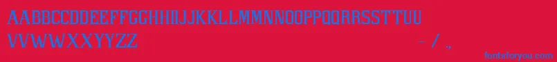 PacLibertasFont Font – Blue Fonts on Red Background
