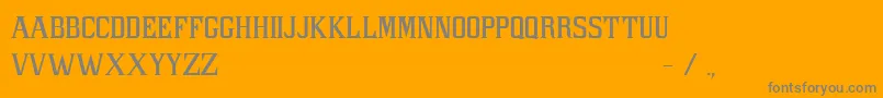 PacLibertasFont Font – Gray Fonts on Orange Background