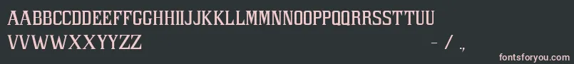 PacLibertasFont Font – Pink Fonts on Black Background