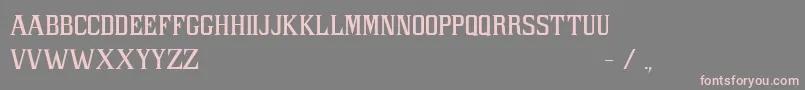PacLibertasFont Font – Pink Fonts on Gray Background