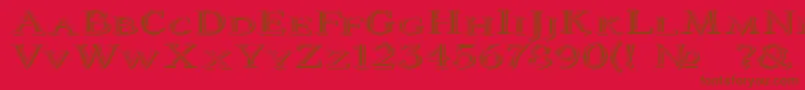 Coltaine2 Font – Brown Fonts on Red Background