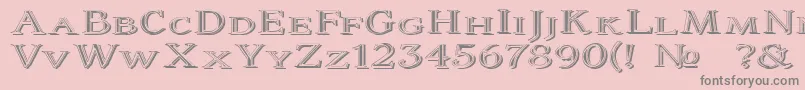 Coltaine2 Font – Gray Fonts on Pink Background