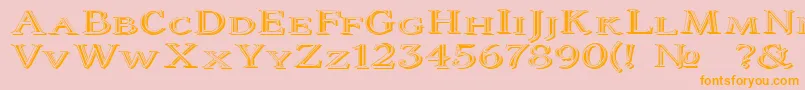 Coltaine2 Font – Orange Fonts on Pink Background