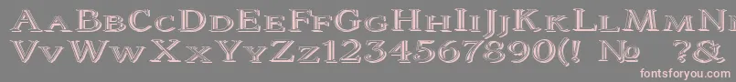 Coltaine2 Font – Pink Fonts on Gray Background