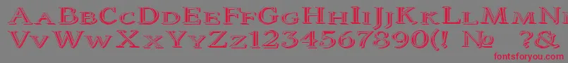 Coltaine2 Font – Red Fonts on Gray Background