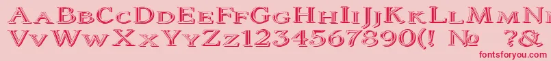 Coltaine2 Font – Red Fonts on Pink Background