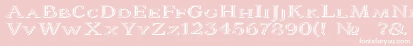 Coltaine2 Font – White Fonts on Pink Background