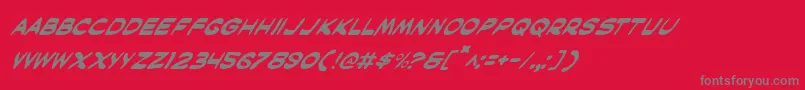 Maski Font – Gray Fonts on Red Background