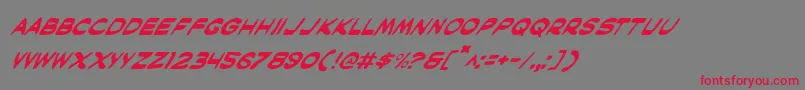 Maski Font – Red Fonts on Gray Background
