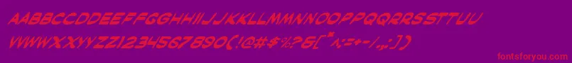 Maski Font – Red Fonts on Purple Background