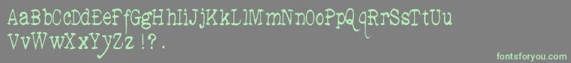 fuente DedEnd – Fuentes Verdes Sobre Fondo Gris