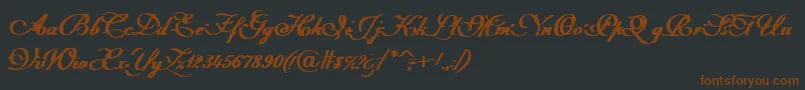 Intermission Font – Brown Fonts on Black Background
