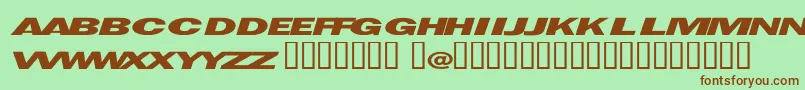 Espionage Font – Brown Fonts on Green Background