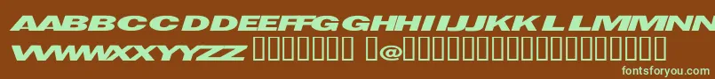 Espionage Font – Green Fonts on Brown Background