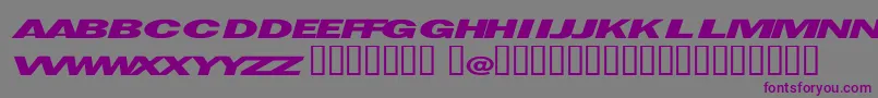 Espionage Font – Purple Fonts on Gray Background