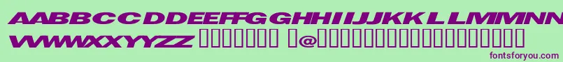 Espionage Font – Purple Fonts on Green Background