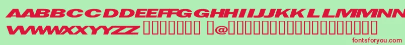 Espionage Font – Red Fonts on Green Background