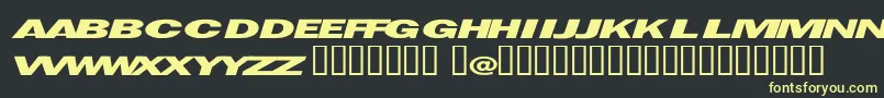 Espionage Font – Yellow Fonts on Black Background