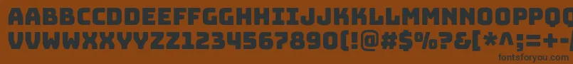 BungeecolorRegularSvg Font – Black Fonts on Brown Background