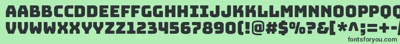 BungeecolorRegularSvg Font – Black Fonts on Green Background