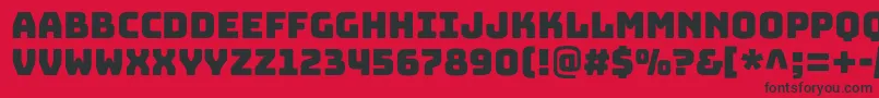 BungeecolorRegularSvg Font – Black Fonts on Red Background