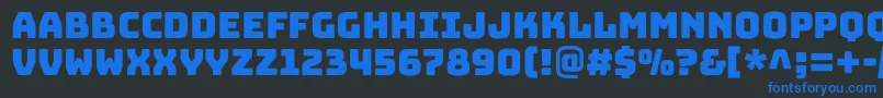 BungeecolorRegularSvg Font – Blue Fonts on Black Background