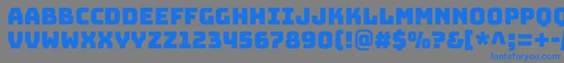 BungeecolorRegularSvg Font – Blue Fonts on Gray Background