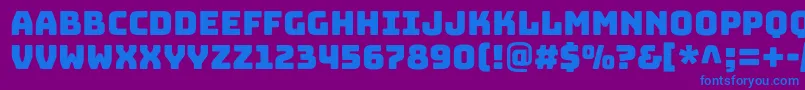 フォントBungeecolorRegularSvg – 紫色の背景に青い文字