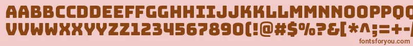 BungeecolorRegularSvg Font – Brown Fonts on Pink Background