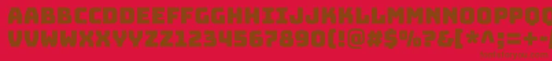 BungeecolorRegularSvg Font – Brown Fonts on Red Background