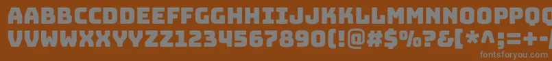 BungeecolorRegularSvg Font – Gray Fonts on Brown Background