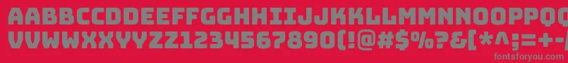 BungeecolorRegularSvg Font – Gray Fonts on Red Background