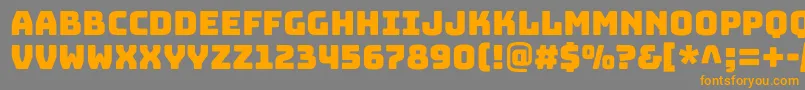 BungeecolorRegularSvg-fontti – oranssit fontit harmaalla taustalla