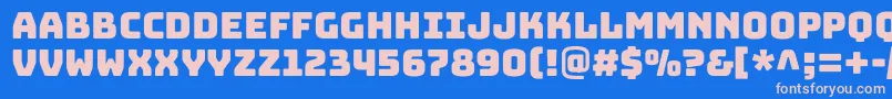 fuente BungeecolorRegularSvg – Fuentes Rosadas Sobre Fondo Azul