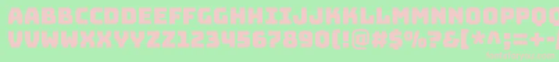 BungeecolorRegularSvg Font – Pink Fonts on Green Background