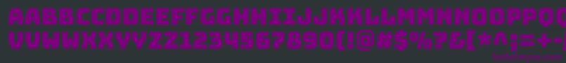 フォントBungeecolorRegularSvg – 黒い背景に紫のフォント