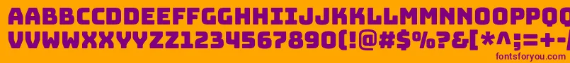 fuente BungeecolorRegularSvg – Fuentes Moradas Sobre Fondo Naranja