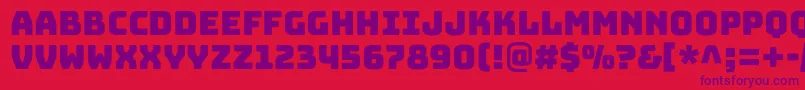 BungeecolorRegularSvg Font – Purple Fonts on Red Background