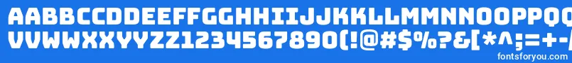 BungeecolorRegularSvg Font – White Fonts on Blue Background