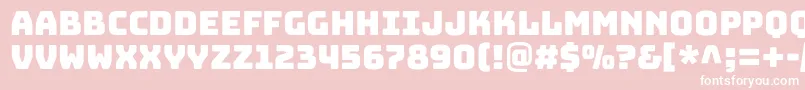 BungeecolorRegularSvg Font – White Fonts on Pink Background