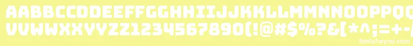 BungeecolorRegularSvg Font – White Fonts on Yellow Background