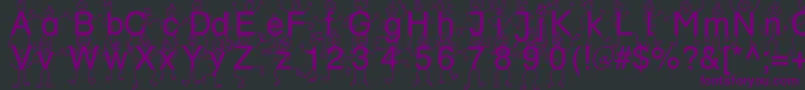 fuente SpDrBy3Db – Fuentes Moradas Sobre Fondo Negro